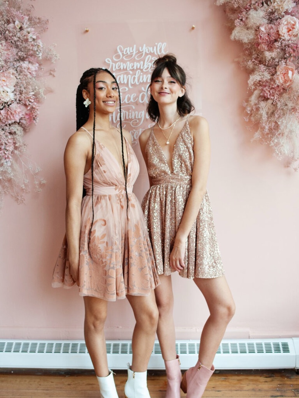 LUXXEL - Riley Pleated Mini Dress - Picture 5 of 10